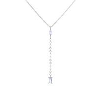 GGYTMQL Collares de colchona de circón cúbico Brillante Collares para Mujeres 925 joyería Collar de Cadena de clavícula geométrica