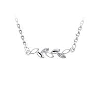 GGYTMQL Collares de hojas Mujeres 925 Joyas Pendientes de circón cúbico Collares para regalos de boda