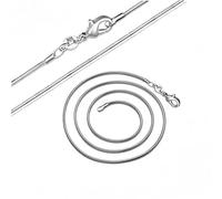 GGYTMQL Collares Largos de 16-38 Pulgadas Collares de Cadenas de Serpientes 1 mm Collar para Mujeres Hechas en China