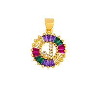GGYTMQL Color de Color clásico Multicolor Collar Personal 26 Letras Nombre Joyería para Mujeres Accesorios para niñas Regalo