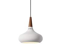 GGYTMQL Color Single Head Chandelier Metal Dome Lampshade Compatible con la lámpara de decoración de la Barra de restaurantes Lámpara de Techo de la Sala de Estar (Azul, 36 * 35 cm)