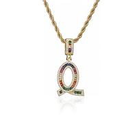 GGYTMQL Coloridas Letras Nuevas AZ Números de Diamantes de Diario infructuos Boads de Encanto de colaboración Digital Digital Hombres Men Party Jewelry Regalos