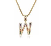 GGYTMQL Coloridas Letras Nuevas AZ Números de Diamantes de Diario infructuos Boads de Encanto de colaboración Digital Digital Hombres Men Party Jewelry Regalos