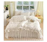 GGYTMQL Conjunto de Ropa de Cama de Cuatro Piezas Bedding French Rural Flower Small Cover Dededrupt