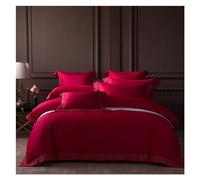 GGYTMQL Conjunto de Ropa de Cama de Cuatro Piezas Bordado Bordado de Cama Bedlinen King King Tamaño de Reina Lino 600TC Egipto Algodón Dededed Bucal