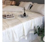 GGYTMQL Controlador Ultra Soft, Juego de 4 Piezas: edredón de Tencel de enfriamiento con Almohadas Acolchadas, sábanas/Hojas Ajustadas, edredones fríos para durmientes Calientes B -200 * 230cm (3)