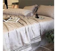 GGYTMQL Controlador Ultra Soft, Juego de 4 Piezas: edredón de Tencel de enfriamiento con Almohadas Acolchadas, sábanas/Hojas Ajustadas, edredones fríos para durmientes Calientes B -200 * 230cm (3)