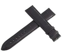 GGYTMQL Correa de banda de reloj de cuero negro de Raymond Weil 18 mm