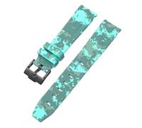 GGYTMQL Correa de camuflaje para Omega para Swatch Moonswatch Curvado Silicona Pulsera de goma Hombres Mujeres Sport Watch Band Accesorie 20 mm