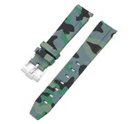 GGYTMQL Correa de camuflaje para Omega para Swatch Moonswatch Curvado Silicona Pulsera de goma Hombres Mujeres Sport Watch Band Accesorie 20 mm