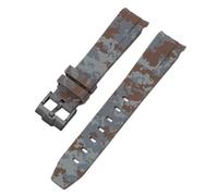 GGYTMQL Correa de camuflaje para Omega para Swatch Moonswatch Curvado Silicona Pulsera de goma Hombres Mujeres Sport Watch Band Accesorie 20 mm