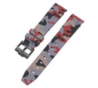GGYTMQL Correa de camuflaje para Omega para Swatch Moonswatch Curvado Silicona Pulsera de goma Hombres Mujeres Sport Watch Band Accesorie 20 mm