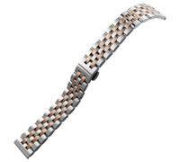 GGYTMQL Correa de reloj de metal universal Matretería Smartwatch Banda de reemplazo curvado Correa de reloj de acero inoxidable