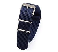 GGYTMQL Correa de Reloj de Nylon Correa de liberación rápida Correa de Seguridad Banda de Reloj de Nylon 18 mm 20 mm 22 mm 24 mm Ligero Ligero Correas de Reloj Transpirable Correa /22 mm/Azul-S