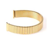 GGYTMQL Correa de reloj elástica de metal de acero inoxidable 12 mm 14 mm 16 mm 18 mm de 18 mm 20 mm Mujeres de pulsera ajustable Mujeres pulsador de reemplazo universal