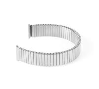 GGYTMQL Correa de reloj elástica de metal de acero inoxidable 12 mm 14 mm 16 mm 18 mm de 18 mm 20 mm Mujeres de pulsera ajustable Mujeres pulsador de reemplazo universal