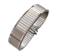 GGYTMQL Correa elástica de acero inoxidable 16/17/18/19/20/21/22 mm Expansión de estiramiento universal Reloj Band Men Women Wristband Accesorios