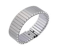 GGYTMQL Correa elástica de estiramiento 14 mm 16 mm 18 mm 20 mm 22 mm 22 mm Band de acero inoxidable Pulsera de metal Expansión Bintor de reemplazo de pulsera