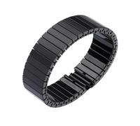 GGYTMQL Correa elástica de estiramiento 14 mm 16 mm 18 mm 20 mm 22 mm 22 mm Band de acero inoxidable Pulsera de metal Expansión Bintor de reemplazo de pulsera