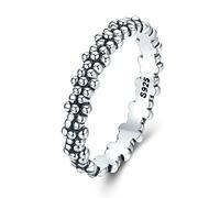 GGYTMQL Daisies de anillo apilable Anillos de los dedos de flores para joyas para mujeres