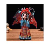 GGYTMQL Decoración de Escritorio de Mesa Beijing Decoración Beijing Opera Facial Mask Caracteres Beijing Opera Doll Doble Pequeño Regalo de Estilo Chino Ornamento (Color: 1)