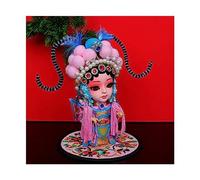 GGYTMQL Decoración de Escritorio de Mesa Decoraciones de Maquillaje Facial Tradicional ópera China Beijing Decoraciones de Mesa de muñecas Especiales Regalos de Estilo Chino Adorno de Estatua (Color:
