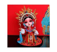 GGYTMQL Decoración de Escritorio de Mesa Decoraciones de Maquillaje Facial Tradicional ópera China Beijing Decoraciones de Mesa de muñecas Especiales Regalos de Estilo Chino Adorno de Estatua (Color: