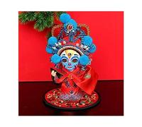 GGYTMQL Decoración de Escritorio de Mesa Decoraciones de Maquillaje Facial Tradicional ópera China Beijing Decoraciones de Mesa de muñecas Especiales Regalos de Estilo Chino Adorno de Estatua (Color: