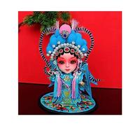GGYTMQL Decoración de Escritorio de Mesa Decoraciones de Maquillaje Facial Tradicional ópera China Beijing Decoraciones de Mesa de muñecas Especiales Regalos de Estilo Chino Adorno de Estatua (Color: