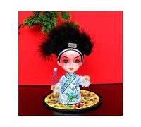 GGYTMQL Decoración de Escritorio de Mesa Decoraciones de Maquillaje Facial Tradicional ópera China Beijing Decoraciones de Mesa de muñecas Especiales Regalos de Estilo Chino Adorno de Estatua (Color: