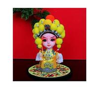 GGYTMQL Decoración de Escritorio de Mesa Decoraciones de Maquillaje Facial Tradicional ópera China Beijing Decoraciones de Mesa de muñecas Especiales Regalos de Estilo Chino Adorno de Estatua (Color: