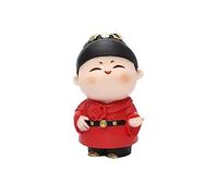 GGYTMQL Decoración de Escritorio de Mesa Regalos, Decoraciones, Hanfu de Estilo Chino, Sala de Estar, Comedor, decoración de Mesa, Adorno de Estatua de decoración del hogar Rojo (Color: e (Cuatro))