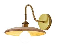 GGYTMQL Disparo de la Pared de Log japonés escandinavo, lámpara de Pared E26 Estilo cabedero de Estilo WABI-Sabi. Dormitorio lámpara de Montaje de Pared Decorativa Simple. para la Linterna de la