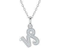 GGYTMQL Doce colgantes de constelación d color vvs1 moissanita zodiaco collar para mujer joyería de plata de ley 925, A
