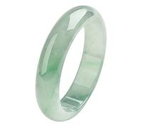 GGYTMQL Elegante brazalete clásico de jade para mujeres, pulseras de jade verde natural joyas artesanales con caja, 53-64 mm, 57-58 mm