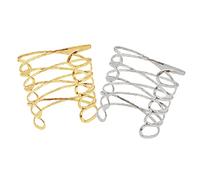 GGYTMQL Elegante Brazalete de Brazalete Brazalete Abierto para Mujeres Joyas de Brazalete Envolvente Ajustable
