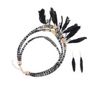GGYTMQL Elegante joyería con collar con flecos y pendientes, diseño elegante para mujer, regalo para cumpleaños, aniversarios y ocasiones especiales