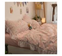 GGYTMQL Encaje pequeño Juego de Tres Piezas de Tres Piezas Cubierta nórdica de sábana Pura 1.8 m Juego de Cuatro Piezas de Cama de algodón, Juego de Tapa dórmica de Ropa de Cama UI