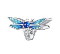 GGYTMQL Encantos de libélula para Joyas, encantos de Colgante de Esmalte de Metal de Diamante para Pulseras de Collar