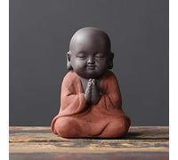 GGYTMQL Escultura de Adornos 9cm estatuas de Buda pequeños Figuras de Budismo Monje estatuilla Feng Shui cerámica Club de hogar decoración geomántica c c