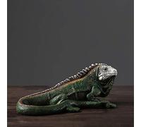GGYTMQL Estatua de Animales Salvajes, ornamería de jardín al Aire Libre Figurita de Lagarto para Patio césped Veranda c 24.5x11x11cm (10x4x4 Pulgada)