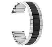 GGYTMQL Expansión elástica de acero inoxidable expansión de metal de metal plateado pulsera de pulsera de la banda de reloj de oro plateado con herramienta