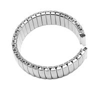 GGYTMQL Expansión elástica de acero inoxidable Expansión Metal Watchband Men Women Reemplace la pulsera