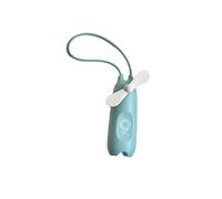 GGYTMQL Fans Hand Hold 1pc para Lanyard Travel Portable Encantador Ventilador de Carga al Aire Libre Mini con Ventilador (Color: Verde, tamaño: 13.9x4.7cm)