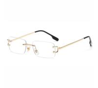 GGYTMQL Gafas de sol con marco de borde de corte sin montura para mujer, UV400, gafas de sol de moda para hombre, sin marco, gafas de marco estrecho, C8, Talla única