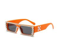 GGYTMQL Gafas de sol de estilo hip-hop con incrustaciones de diamante, para fiestas, fiestas, hombres y mujeres