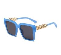 GGYTMQL Gafas de sol de metal con marco cuadrado para fotografía callejera para hombres y mujeres, gafas de sol decorativas para vacaciones al aire libre (color: G, tamaño: mediano), d, Medium