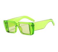 GGYTMQL Gafas de Sol de Mujeres de Doble Color Remachadas Retro decoración piernas Anchas Sombras para Hombres uv400 Gafas solares