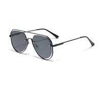 GGYTMQL Gafas de Sol Estilo UV400 Protección Hombres Mujeres Gafas de Sol Femeninas Gafas de Sol