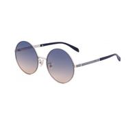 GGYTMQL Gafas de sol redondas de gran tamaño para mujer, gafas de sol de espejo de conducción, gafas de sol para mujer, marco grande, lentes degradados, UV400, Amarillo, Talla única